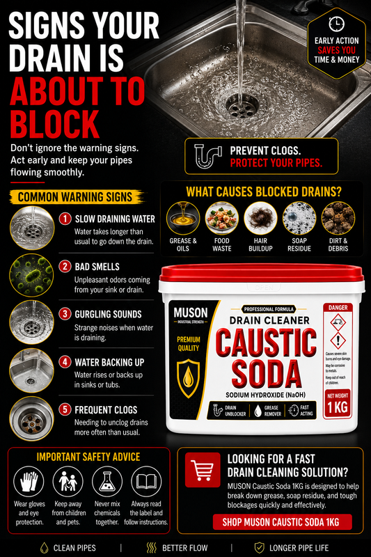 How to Unblock a Drain with Caustic Soda
