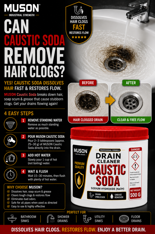 Can Caustic Soda Remove Hair Clogs?