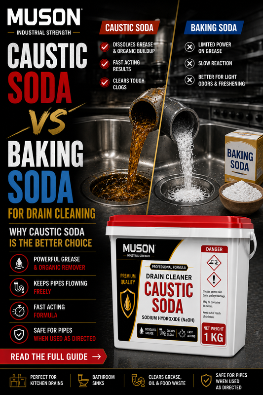Caustic Soda vs Baking Soda For Drain Cleaning