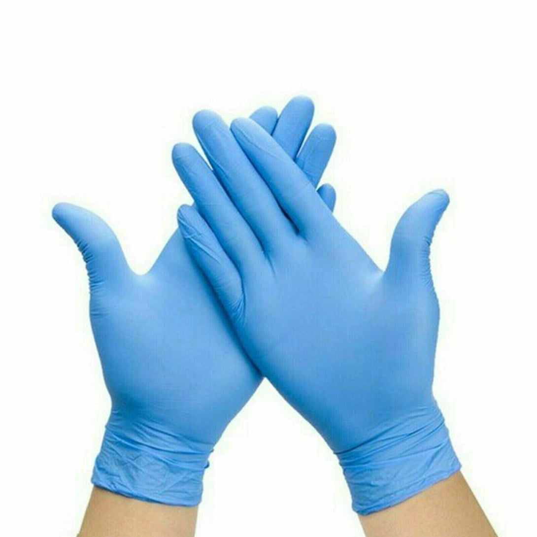 100 DISPOSABLE NITRILE GLOVES POWDER LATEX FREE BLUE Medical S/M/L/XL 1000 2000