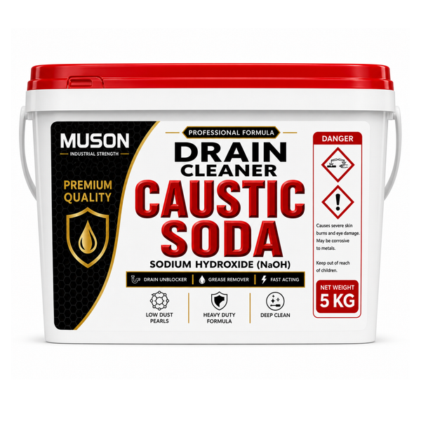 MUSON caustic soda drain cleaner 5KG heavy duty drain unblocker
