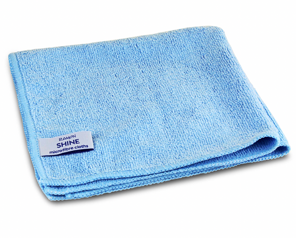 OPTIMA PROCLEAN SHINE GENERAL MICROFIBRE CLOTHS - PACK OF 10 - BLUE-YELLOW