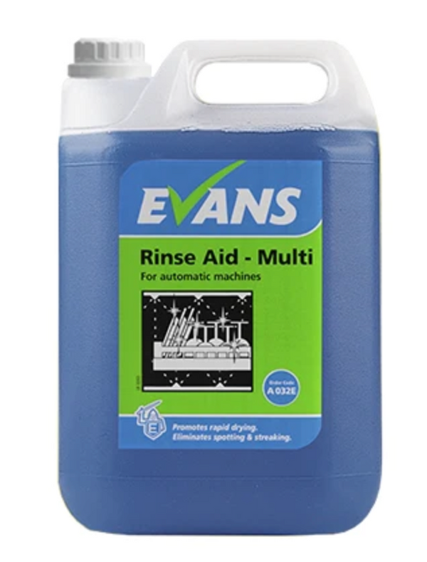 Evans Rinse Aid 5L for Automatic Dishwashers