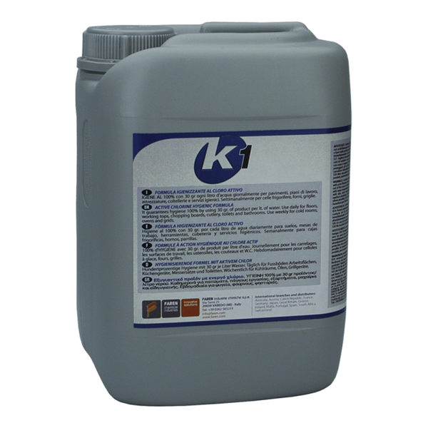 K1 – ANTI- BACTERIAL ACTIVE CHLORINE SURFACE SANITISER - 5 LITRE